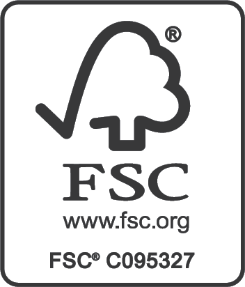 Certifikát FSC. FSC je mezinárodní ochranná známka, která označuje, že výrobek pochází z dobře-obhospodařovaných lesů.